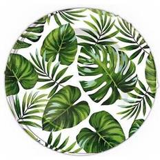 Fiesta Tropical leaves foliage paper plates pack 6