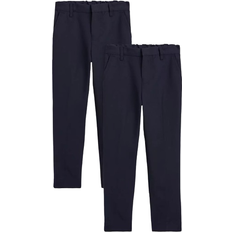 Skinny Trousers Tu Kid's Skinny Fit Extendable Hem Trousers 2-pack - Navy