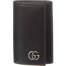 Key Cases Gucci GG Marmont Leather Key Case - Black os