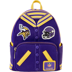 Loungefly NFL Minnesota Vikings Varsity Mini Backpack Officially Licensed Plastic/Vegan Leather