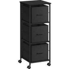 Vasagle Cabinets Vasagle Filing with 3 Ebony Storage Cabinet