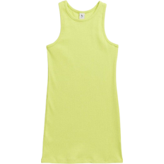 Tu Kid's Ribbed Jersey Dress - Lime Green