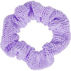 Blue Hair Ties Hunza G Blue Seersucker Scrunchie Lilac