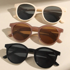 Shein 3pcs/set Korean Retro Full Frame Round