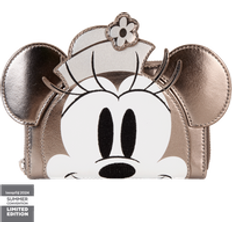 Silver Wallets Loungefly Steamboat Willie Minnie Mouse Zip Wallet - Platinum