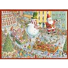 Ravensburger Här kommer jul! 500 bitar pussel för vuxna 17460 varje bit är unik, Softclick-teknik innebär att delarna passar perfekt ihop