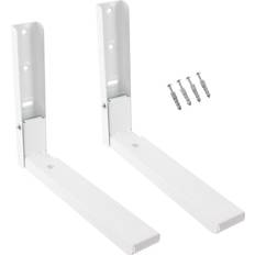 White Goods Accessories Spares2Go Microwave brackets wall mounted extendable mountable white heavy duty universal