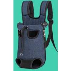 Shein Denim Portable Pet Carrier Bag With Shoulder Strap For Outdoors