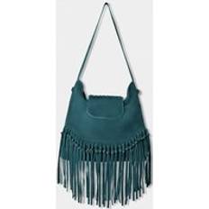 Turquoise Handbags Joe Browns Blissful Boho Suede Bag Teal One Size