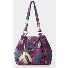 Velvet Handbags Joe Browns Botanical Mist Velvet Bag Purple One Size