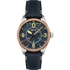 Mocka Armbandsur AVI-8 Spitfire Smith AV-4090-05 22 mm Analogt Automatiskt Safirbelagd