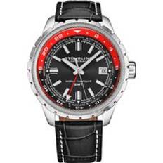 Stührling 1014 03 world traveler date black leather