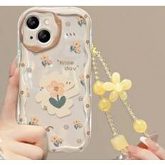Shein Summer Cute Cartoon Accesory Yellow Flower Anti-Fall Phone Case For IPhone15/XR/7/8 IPhone15Promax/12PROMAX/13PROMAX/14PROMAX Apple13 Phone Case 14 Re
