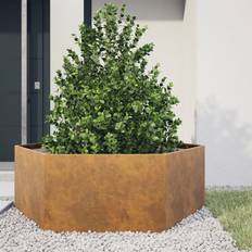 VidaXL Krukor, Plantor & Odling vidaXL Odlingslåda sexkantig 138x120x45 rosttrögt stål