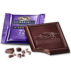 Ghirardelli Intense 72% cacao dark chocolate squares lindt lindor christmas