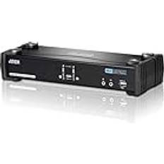 Aten CubiQ CS1782A 2-fach KVM Umschalter Dual-DVI, 7.1 Audio, 120 Hz 3D, USB