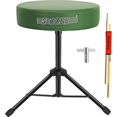 Stools & Benches 5 Core 5 Core Drum Throne Padded Guitar Stool Height Adjustable Drummer Seat Music Chair for Adults And Kids DS 01 D-GR