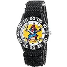 Marvel Kids' W001719 Spider-Man Analog Display Analog Black Watch, Multi, Nylon Spider-Man