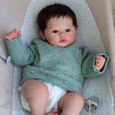 Shein 18 Inch Meadow Full Body Silicone Reborn Doll Girl Handmade Soft Bebe Doll Can Take Bath For Children Gifts