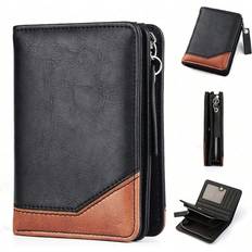 Wallets & Key Holders Shein New Arrival Mens Retro Breathable Short Wallet With Multiple Card Slots For Daily Use Fathers Day Gifts Summer
