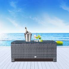 Outdoor Coffee Tables OutSunny Rattan Garden