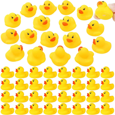 GADIEDIE Rubber duck 50 pack mini rubber ducky float ducks baby bath toy, great for
