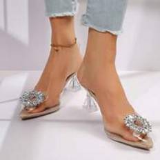 Shein Summer New Arrivals Women's Transparent High Heels Casual Shoes, Wedding Shoes