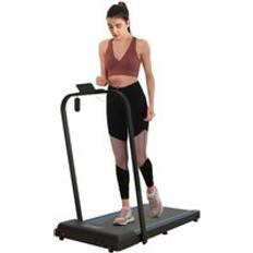 2&#46 5Hp Folding Treadmill Walking Pad W&#47 Led Display&#44 No Assembly Blue