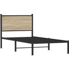 90 cm - Eg Sengerammer vidaXL metal sonoma-eg Sengeramme