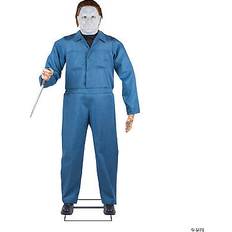 Esqueletos 71" michael myers animated prop halloween 2 decoration for spooky outdoor Blue