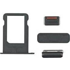 Apple iPhone 5/5S/SE Telefoonhoesjes OEM Button kit lock volume powerkey für iphone 5 Grau