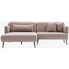 Hörnsoffor - Linne Hanah Home Hörnsoffa Otis Left Brun Soffa 3-sits, 2-sits