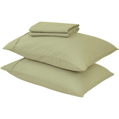 Great Bay Home Plain Weave/Muslin Bed Sheet Green