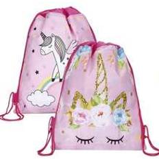 2pcs Girl's Cartoon Patterned Backpacks With Storage Bag, Perfect For Back-To-School Season