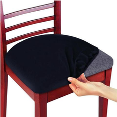 Loose Chair Covers As Seen On TV Non-Slip Stretchable Polyester Loose Chair Cover Black