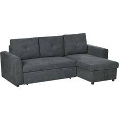 Homcom 3 Seater Bed, Convertible Out Sofa