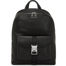 Karl Lagerfeld Backpacks Karl Lagerfeld logo-engraved backpack men Leather/Polyurethane/Polyamide One Size Black