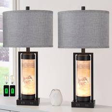 Set of 2 modern living room 2 ports Table Lamp