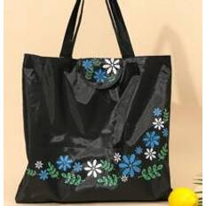 Shein 1pc Reusable Grocery Bags, Large Foldable Tote Bags Bulk, Produce Bags With Long Handle For Groceries Clothes, Large Capacity Tote
