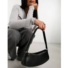 ASOS DESIGN Curved Base Shoulder Bag - Black