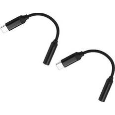 Cables Uxcell 2pcs USB C to 3.5mm Female Audio Aux Jack Cable