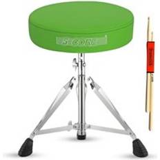 Stools & Benches 5 Core 2024 5Core 5 Core Drum Throne Comfortable Padded Guitar Stool Green