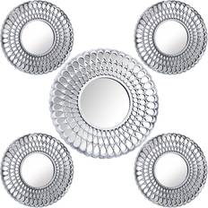 Plastic Mirrors Alexandra House Living Set Alexandra Silver Wall Mirror