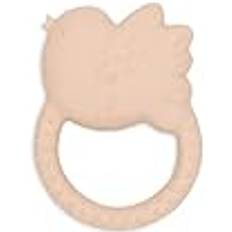Jollein Naturkautschuk Beißring Baby Lovely Birds Baby Greifling Zahnungshilfe Schadstofffrei und BPA-Frei Baby Spielzeug
