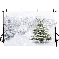 Photo Backgrounds bodysocks MEHOFOTO Winter Snow Scene Photo Studio Background Banner 8x6ft White