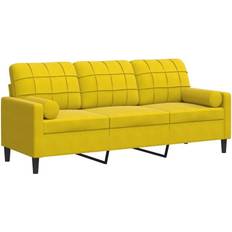 Bäddsoffor - Plywood vidaXL 3-Sitssoffa Med Prydnadskuddar 180 cm Soffa 3-sits