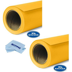 Photo Backgrounds Savage Widetone Seamless Background Paper, 86&quot x 36' Deep Yellow 2-Pack