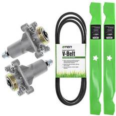 Garden Power Tool Accessories Deck Blades Spindles Belt Kit Combo