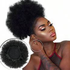 Shein Afro Curly Hair Buns Updo Chignon Drawstring Ponytail