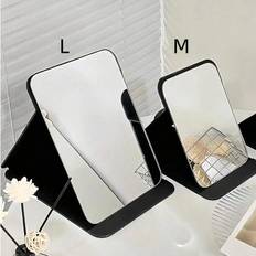 Shein 1 Pc Simple Bathroom And Bedroom Makeup Mirror Back To School Dormitory Mirror Portable Desktop Vanity Mirror Office Desk Stand Mirror Handheld Cosmetic